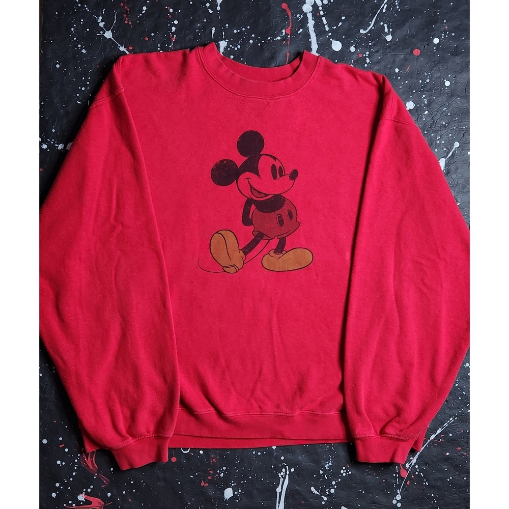 Vintage Mickey Mouse men's graphic Disney Store crewneck sweater size XL - Picture 1 of 7
